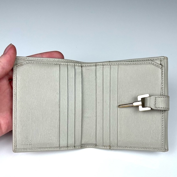 Gucci Jackie Compact Wallet Light Grey - Picture 6 of 8